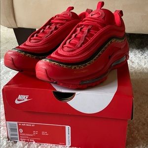 Women’s Air Max 97 - Red black & cheetah